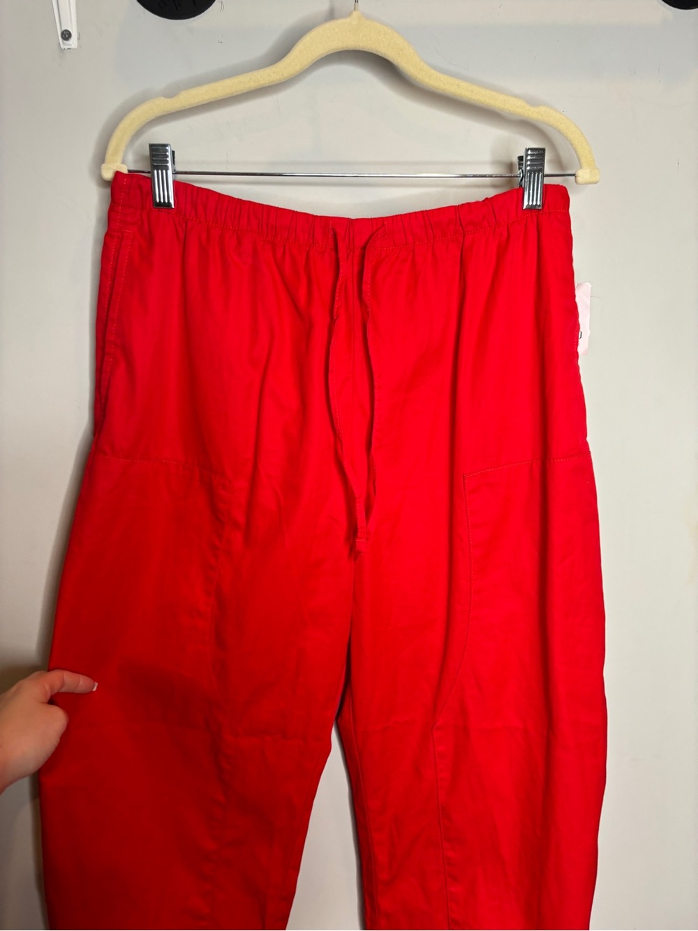 Gap Poplin Easy Double-Knee Barrel Pants M Red - Picture 3 of 10